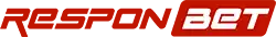 Logo resmi Responbet warna merah putih emas